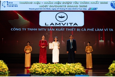 LAMVITA – Khẳng định vị thế nhà sản xuất máy pha cà phê hàng đầu Việt Nam